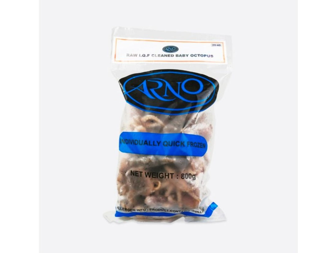Arno Seafood IQF Whole Baby Octopus 40/60 800g - Soon Fung LTD