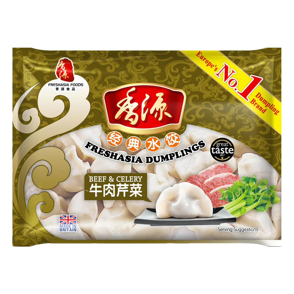 Freshasia Beef & Celery Dumplings 400g - Soon Fung LTD