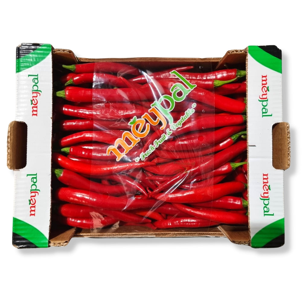 Fresh Long Red Chilli 3kg - Soon Fung LTD