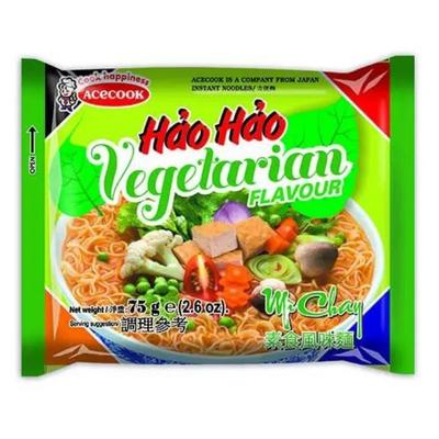 Hao Hao Instant Noodles Vegetarian Flavour 75g - Soon Fung LTD