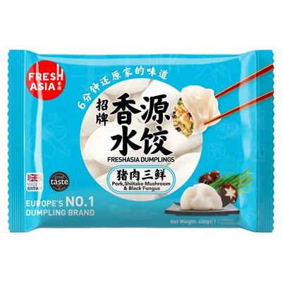 Freshasia Pork, Shiitake Mushroom & Black Fungus Dumplings 400g - Soon Fung LTD