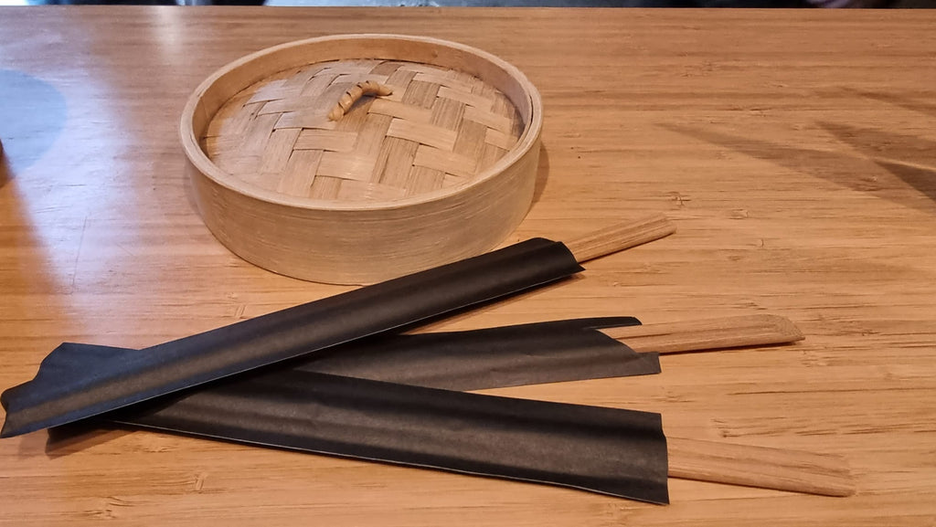Bamboo Chopsticks 24cm Carbonised Tensoge 100pcs 竹筷子 - Soon Fung LTD