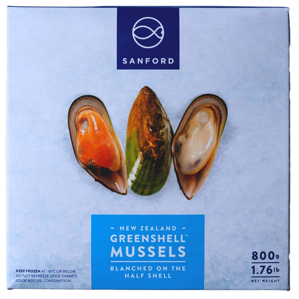 Sanford New Zealand Half Shell Mussel 800g - Soon Fung LTD