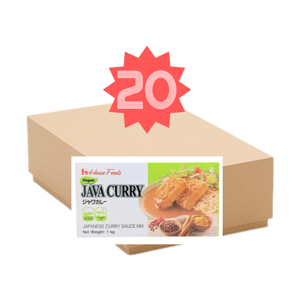 House Java Curry Sauce Mix - Vegan 1kg x20 爪哇咖哩磚 (全素) - 箱裝 - Soon Fung LTD