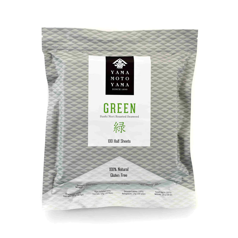 Yakizushinori Green Half Cut Nori Sheets - 100 sheets 山本山 日本紫菜 - Soon Fung LTD