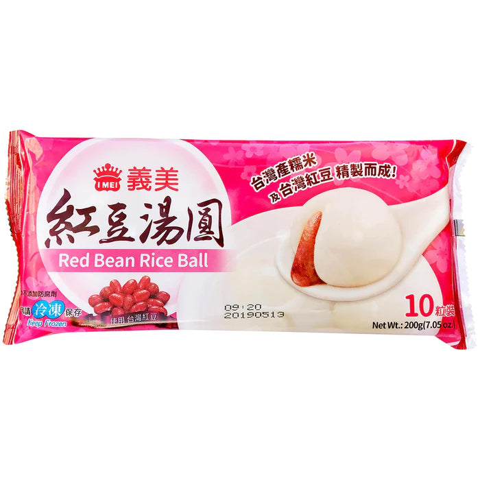 Imei Glutinous Rice Ball - Red Bean Flavour 10 Pieces 200g 義美紅豆湯圓 - Soon Fung LTD