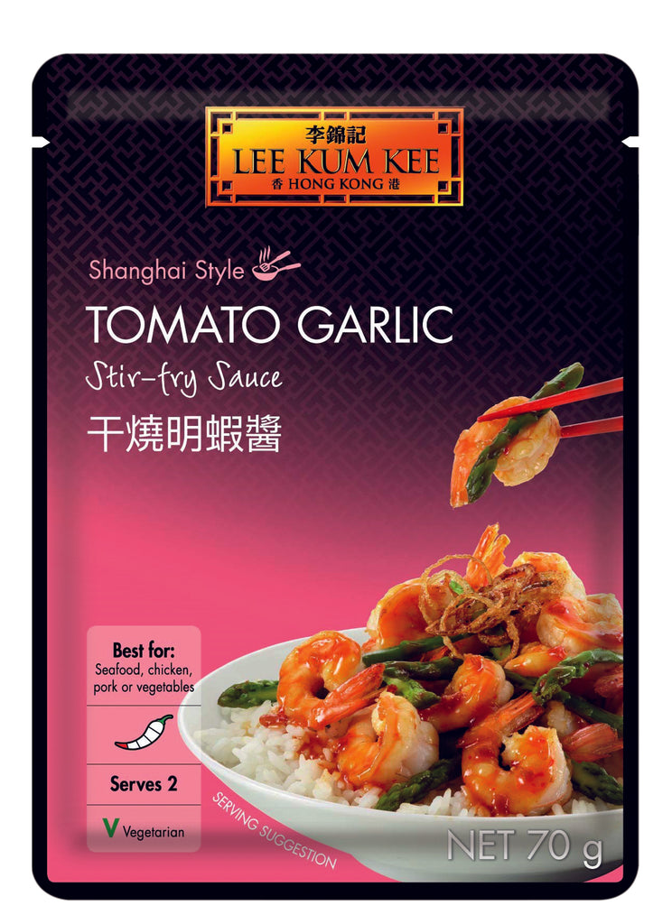 Lee Kum Kee Tomato Garlic Stir-Fry Sauce 70g 李錦記干燒明蝦醬 (Expires: 01/02/24) - Soon Fung LTD
