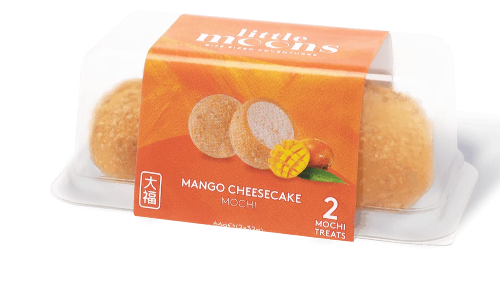 Little Moon Mango Cheesecake Mochi (2 pcs) 64g 芒果芝士蛋糕味麻糬 - Soon Fung LTD