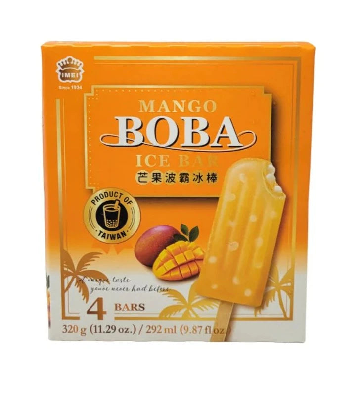 Imei Mango Boba Ice Bar 4 Pieces 義美 芒果波霸冰棒320g - Soon Fung LTD