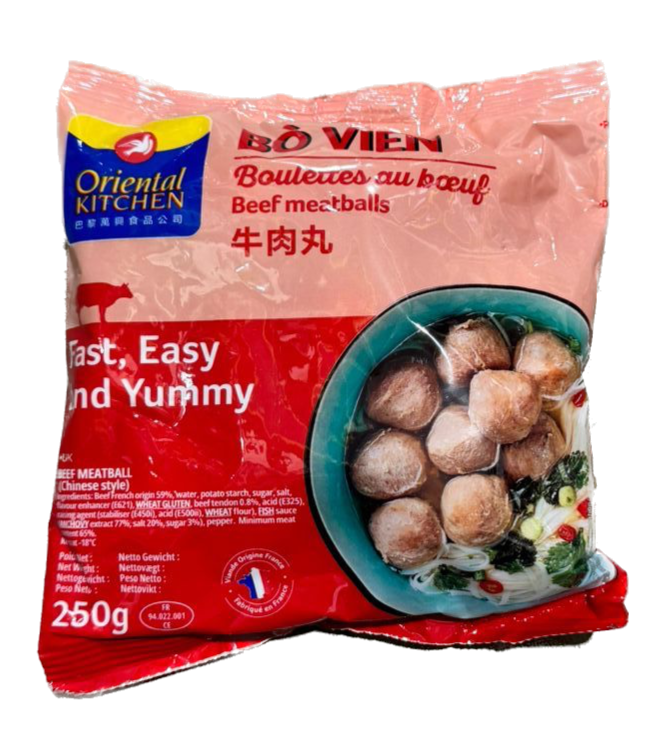 Oriental Kitchen Beef Meatballs 250g 萬興牛肉丸 - Soon Fung LTD