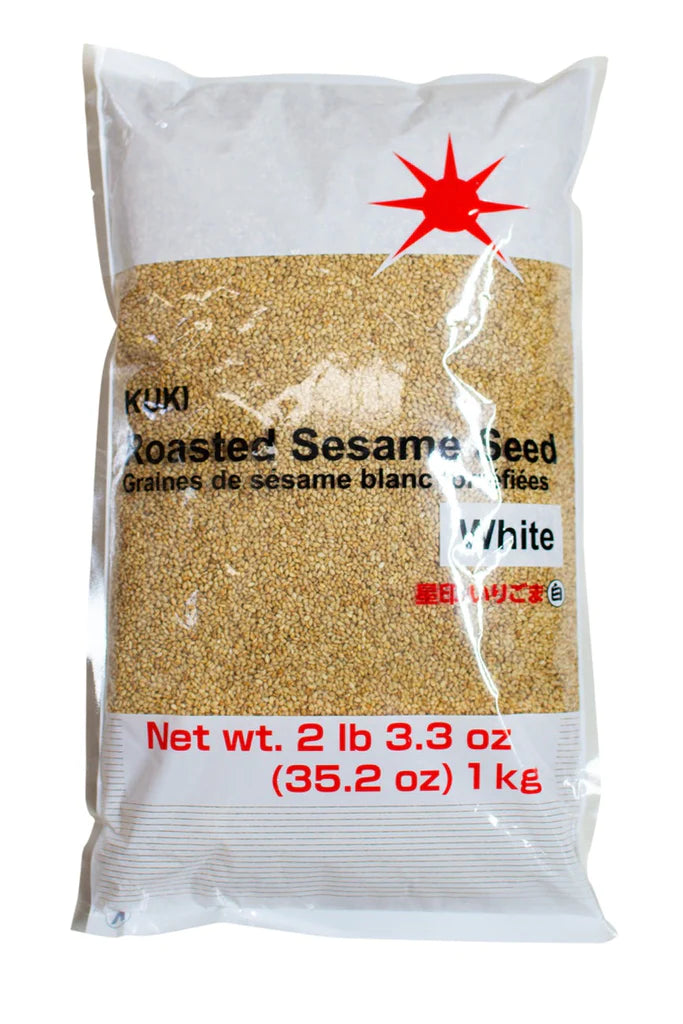 Kuki Roasted White Sesame Seeds 1kg - Soon Fung LTD