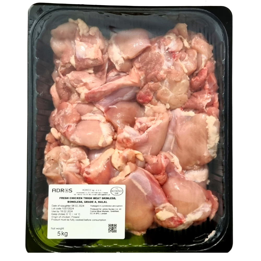 Fresh Boneless & Skinless Chicken Thigh Meat 5kg 鮮去骨去皮雞腿肉 - Soon Fung LTD