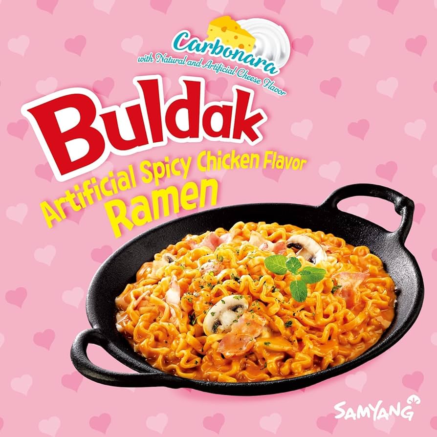 Samyang Hot Chicken Flavour Buldak Noodles - Carbonara 130g (Pack of 5) 三養卡邦尼辣雞撈麵 (5包裝) - Soon Fung LTD