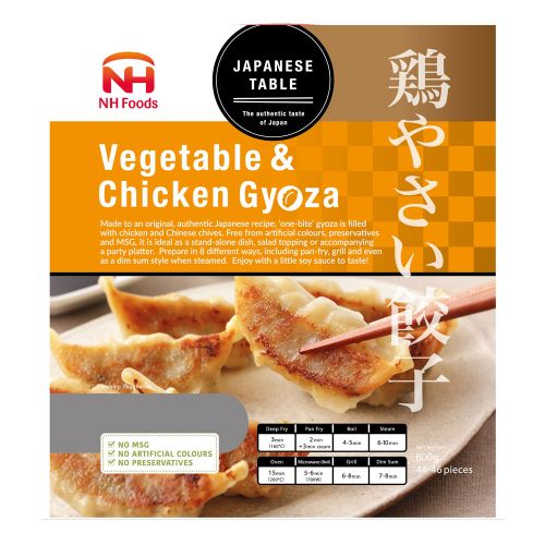 NH Foods Chicken and Vegetable Gyoza 600g 蔬菜雞肉餃子 - Soon Fung LTD