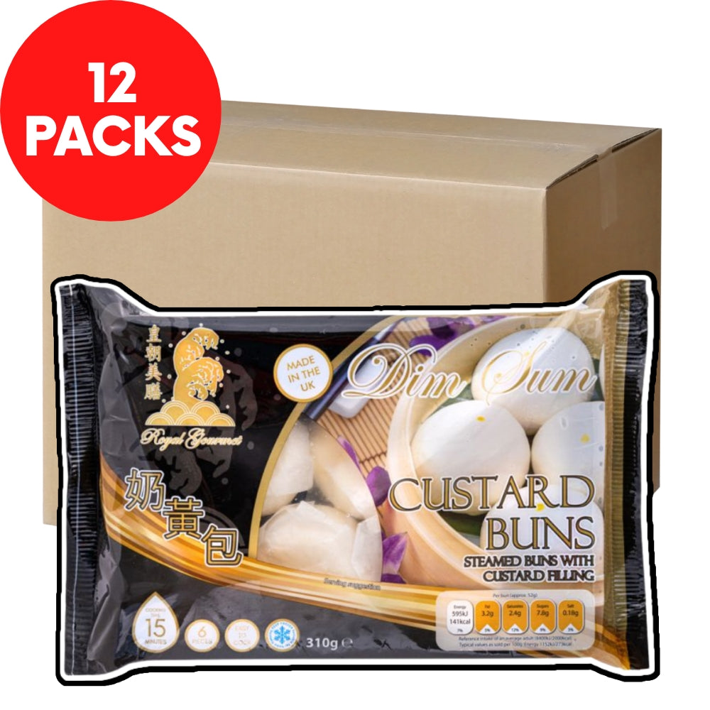 Royal Gourmet Custard Bun (6 Pieces) 12x310g 皇朝美膳奶皇包 - Soon Fung LTD