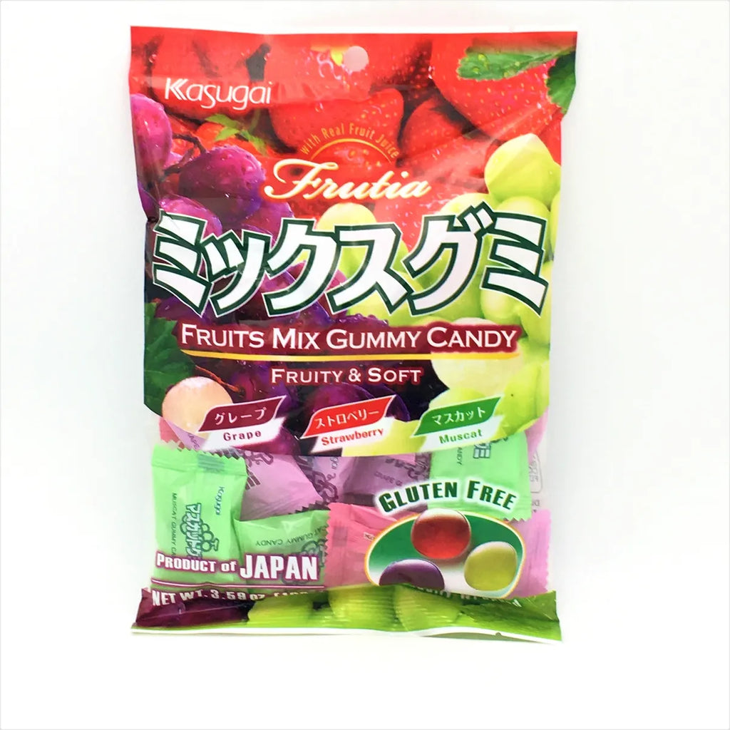 Kasugai Frutia Fruits Mix Gummy Candy 102g 春日井軟糖 (3種口味) - Soon Fung LTD