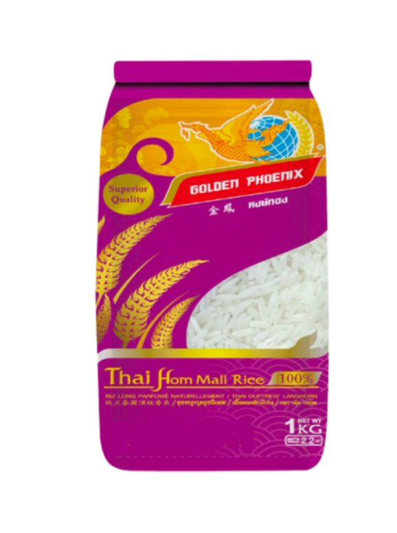 Hong Thong Thai Jasmine Hom Mali Rice 1kg 金鳳泰國香米 - Soon Fung LTD