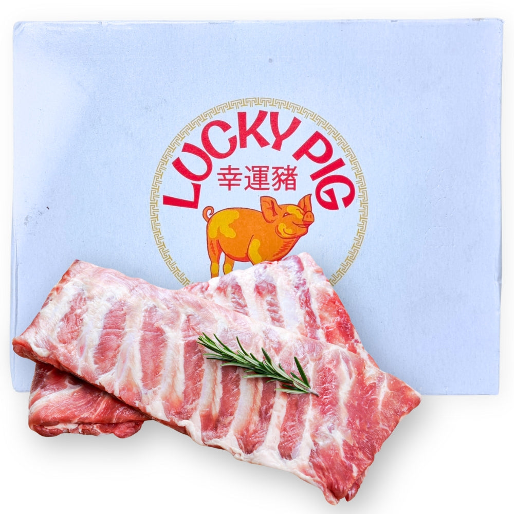 Lucky Pig Frozen Square-Cut Meaty Spare Ribs 10kg 幸運豬 急凍排骨 (箱裝) - Soon Fung LTD