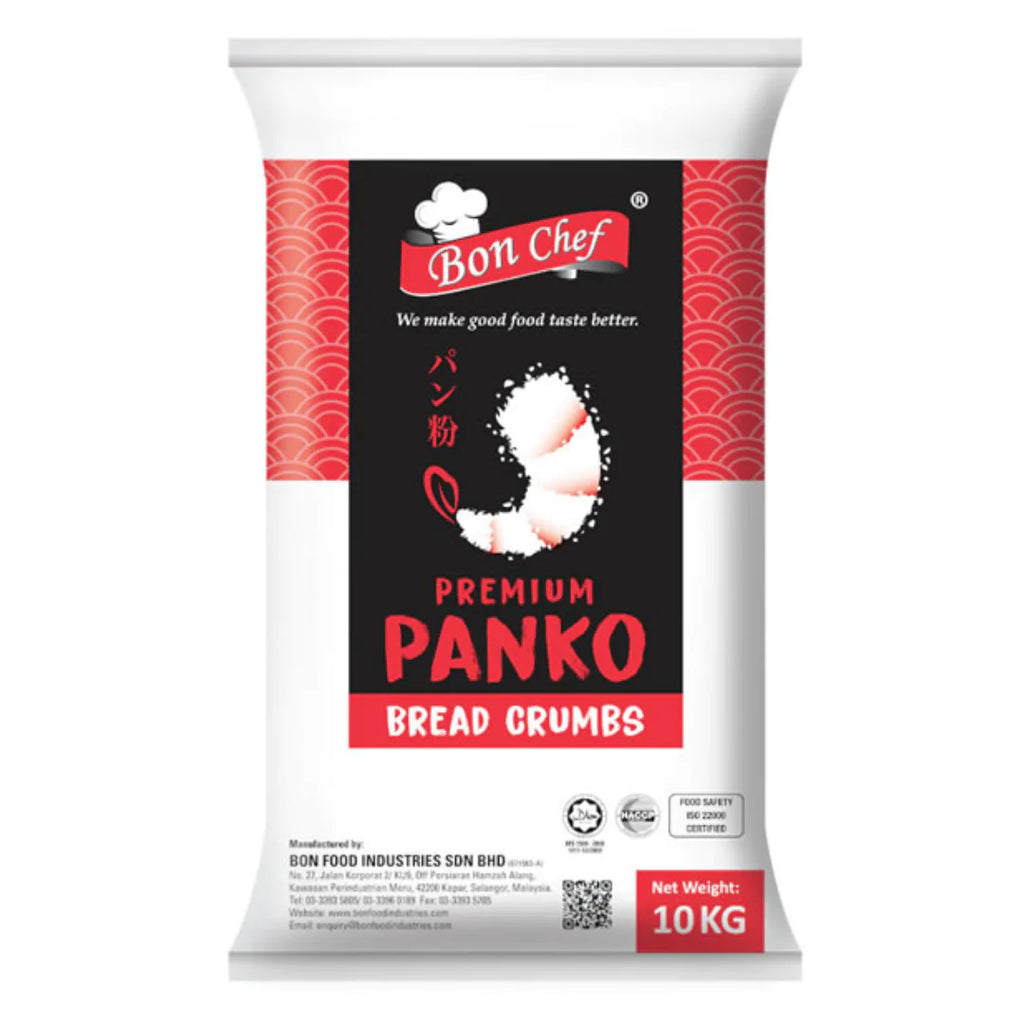 Bon Chef Panko Breadcrumbs 6mm (10 kg) Halal 麵包糠 (清真) - Soon Fung LTD