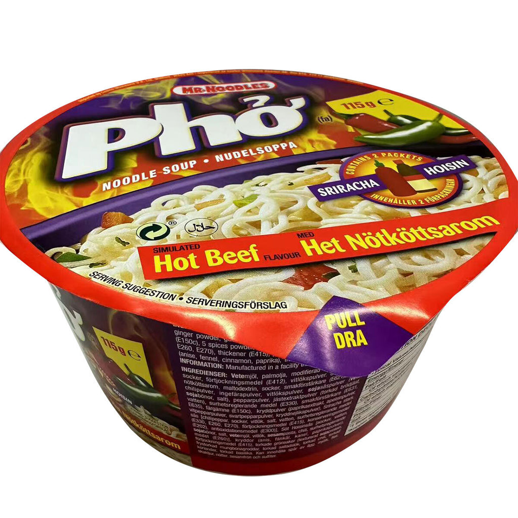 Mr Noodles Pho Hot Beef Noodle Soup 115g 越式辣牛肉味碗麵 - Soon Fung LTD