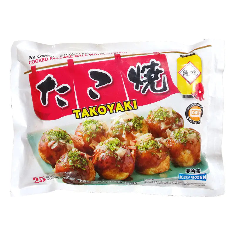 Uogashi Takoyaki (Cooked Pancake Ball With Octopus) 25 Pieces 500g - Soon Fung LTD