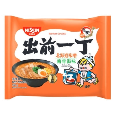 Nissin Demae Ramen Hokkaido Miso Tonkotsu Flavour Noodles HK 100g - Soonfung