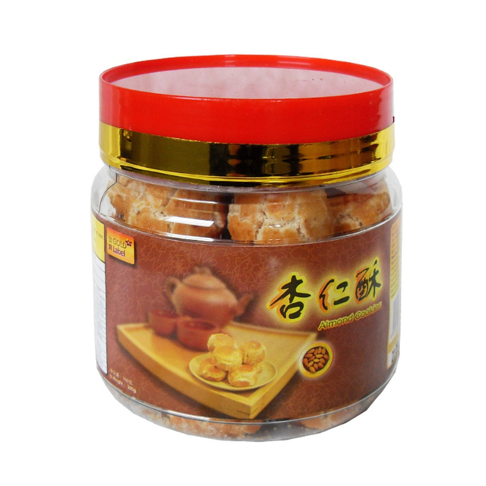 Gold Label Almond Cookies 300g Jar - Soon Fung LTD