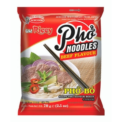 Oh! Ricey Instant Rice Noodles Beef Flavour Pho 70g - Soon Fung LTD