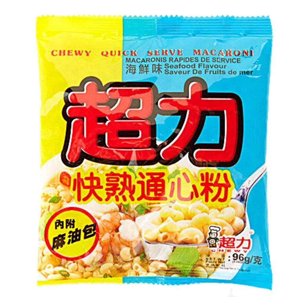 Chewy Instant Macaroni Seafood Flavour 96g - Soon Fung LTD