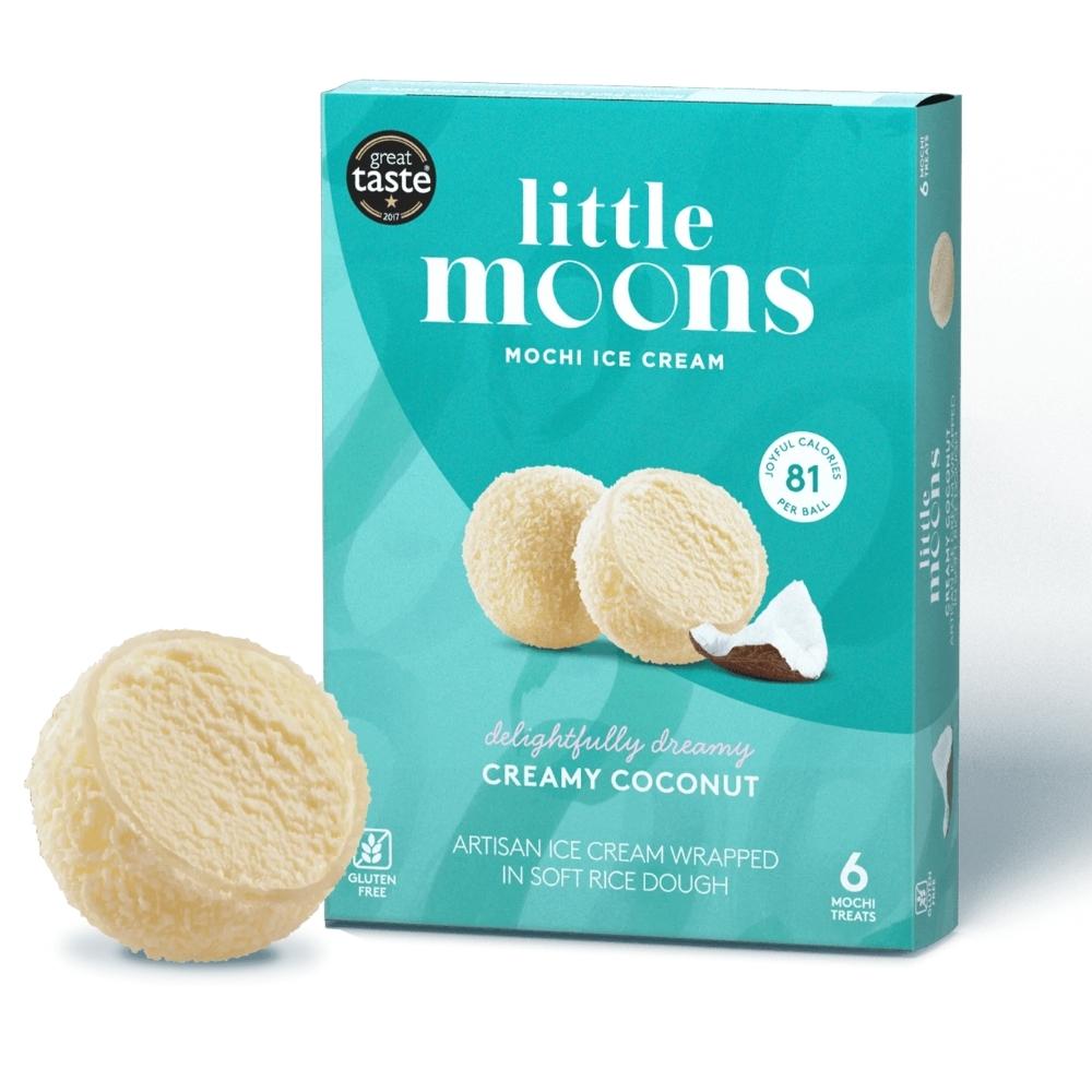 Little Moons Mochi Ice Cream Coconut Flavour 6x32g - Soon Fung LTD