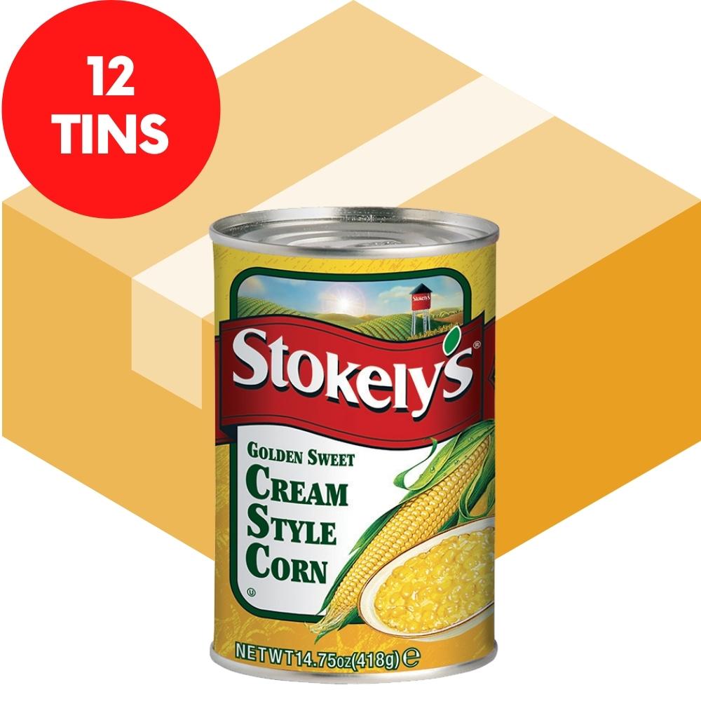 Stokely’s Cream Style Sweetcorn 12x418g - Soonfung