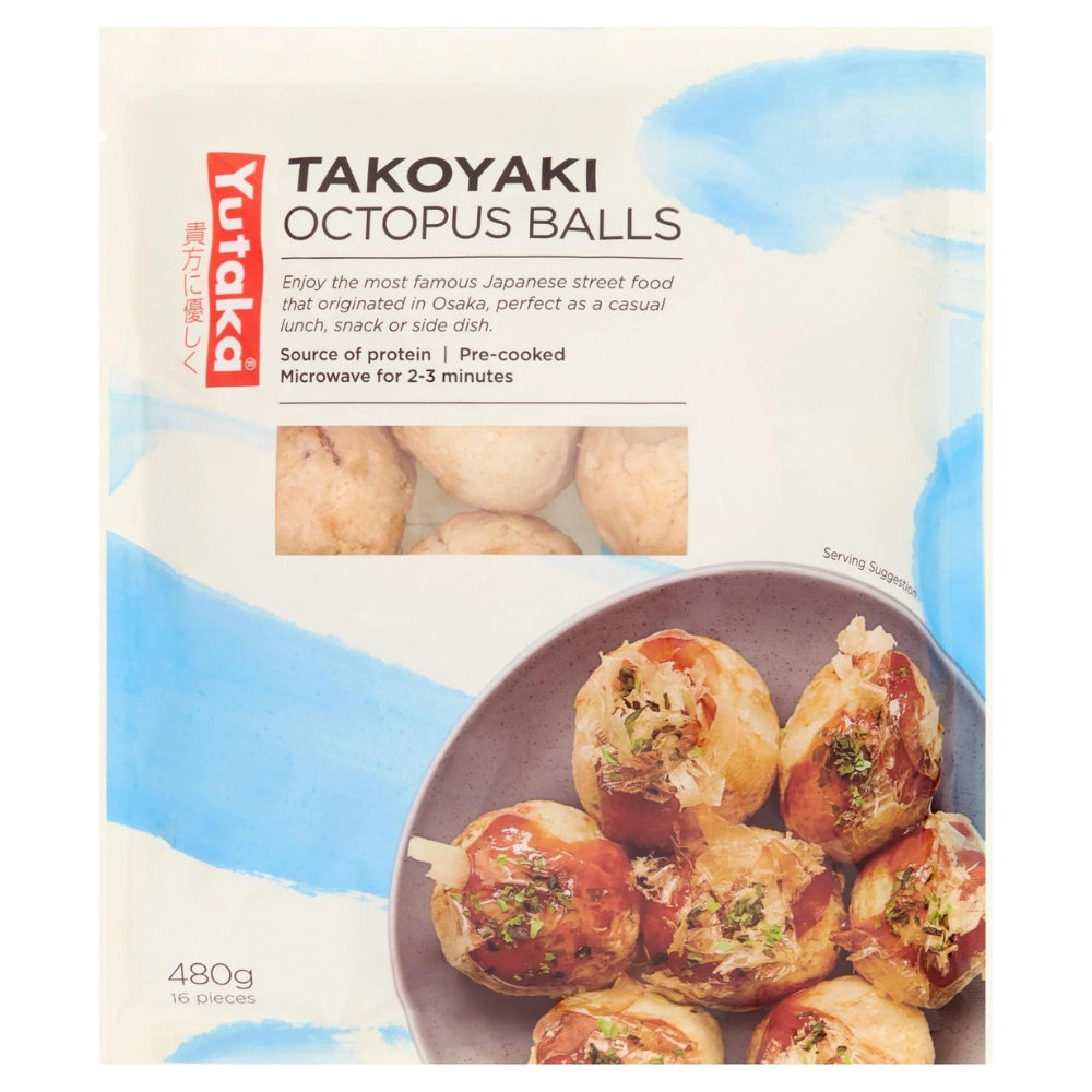 Yutaka Frozen Takoyaki Octopus Balls (16 pcs) 480g - Soon Fung LTD