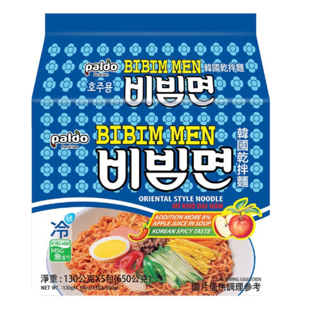 Paldo Bibimmyun Sweet & Spicy Flavour Instant Noodles 5x130g - Soon Fung LTD