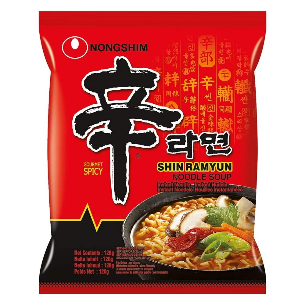 NongShim Shin Ramyun Noodle Gourmet Spicy (農心辛拉麵) 120g - Soonfung