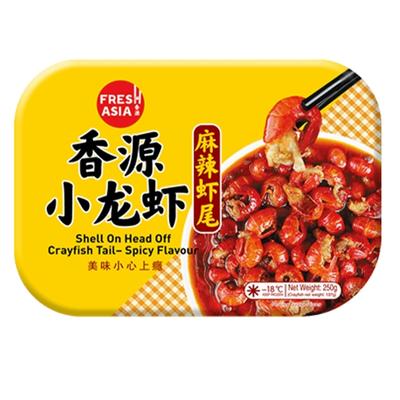 Freshasia Shell On Head Off IQF Crayfish Tail - Spicy Flavour 250g - Soon Fung LTD