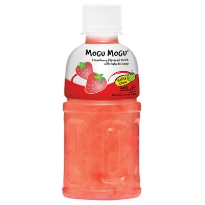 Mogu Mogu Nata De Coco Drink Strawberry Flavour 320ml - Soon Fung LTD