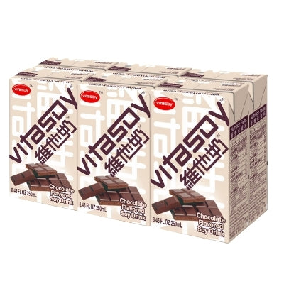 Vitasoy Chocolate Flavoured Soy Drink 6x250ml - Soonfung